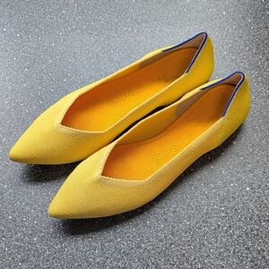 Rothy's Yellow Pointed-Toe Flats